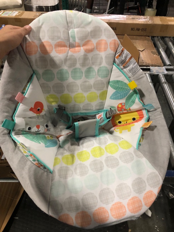 Photo 3 of Bright Starts Whimsical Wild Comfy Baby Bouncer Seat with Soothing Vibration and Music