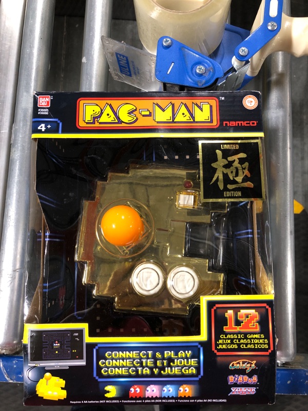 Photo 1 of Bandai - Pac-Man Connect and Play: Gold Edition Controller w/ 12 Classic Games