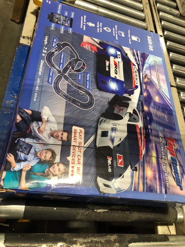 Photo 2 of AGM MASETCH Slot car Set with Racing Assistant APP No.ASR-05 1:43 Scale