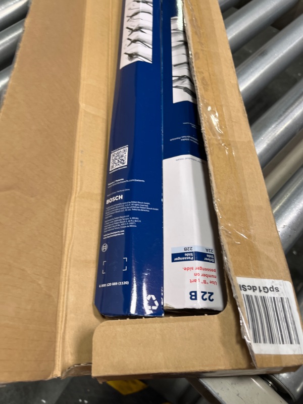 Photo 1 of BOSCH ICON 26A17A Driver & Passenger Side Premium Beam Wiper Blades - Set of 2 Combo Pack (26A & 17A) 26A and 17A Frustration Free Combo Wiper Blades