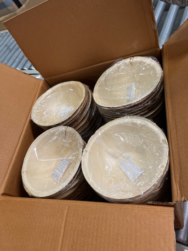 Photo 2 of 1 x RAW Customer Returns ECO SOUL 100 Compostable 16oz 6 Palm Leaf Bowls Pack of 100 , Premium Tableware, 10x Times Sturdy Than Paper Bowl, Disposable Organic, Bamboo-Like Bowls, Alternative to Plastic Bowl - RRP £35.99
