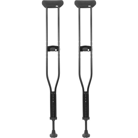 Photo 1 of KMINA - Crutches for Adults (x2 Units SIZE L) Underarm Crutches Adult with Crutch Pads - Made in Europe
