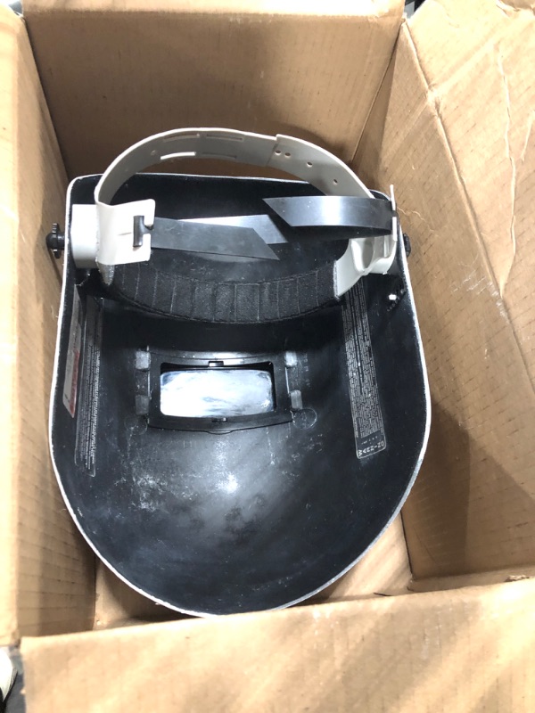 Photo 3 of **USED SPRAY PAINTED** Fibre-Metal by Honeywell Constant-Fit Rubber Headband Welding Helmet