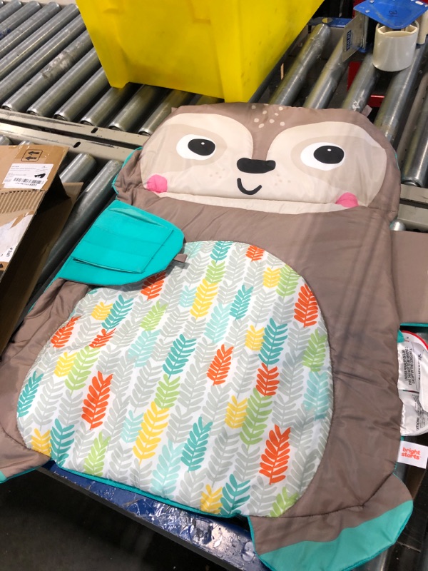 Photo 3 of Bright Starts Tummy Time Prop & Play Baby Activity Mat with Support Pillow & Taggies - Sloth 36 x 32.5 in, Age Newborn+