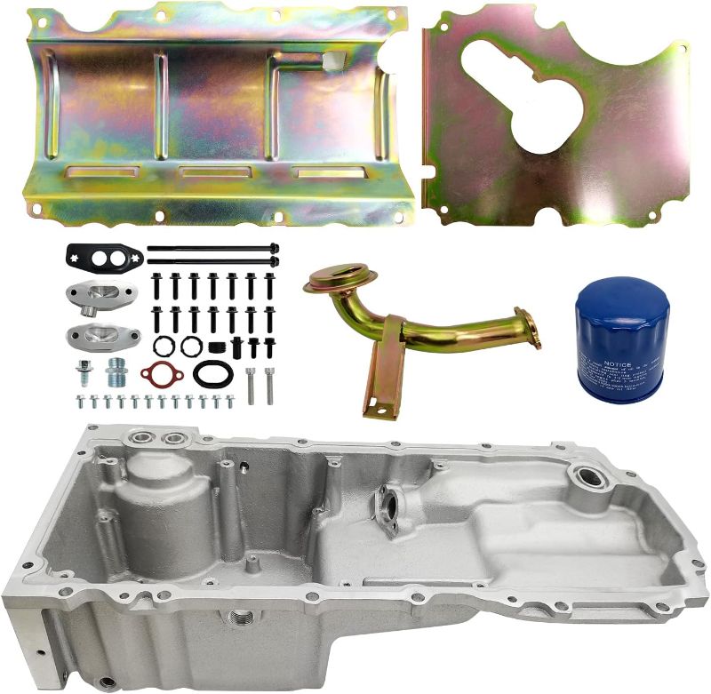 Photo 1 of 302-20 81577 Rear Sump Low Profile Oil Pan Kit for 1967-2002 Camaro/Firebird 1964-1972 GM A-Body 1978-1987 G-Body for Chevy Gen V LT Engine LT1 LT4 L83 L86 5.3 6.2
