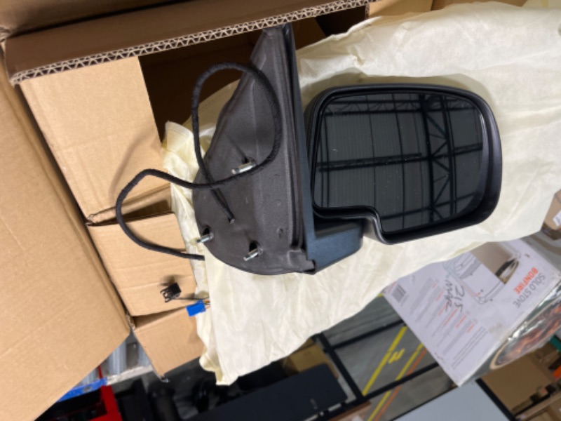 Photo 2 of MOTORHOT Towing Mirrors Replacement for 1999-2007 Ford F-250 F-350 F-450 F550 Super Duty Tow Mirrors Extendable Smoke Power Heated with Signal Light Side Mirrors ***USED*** 