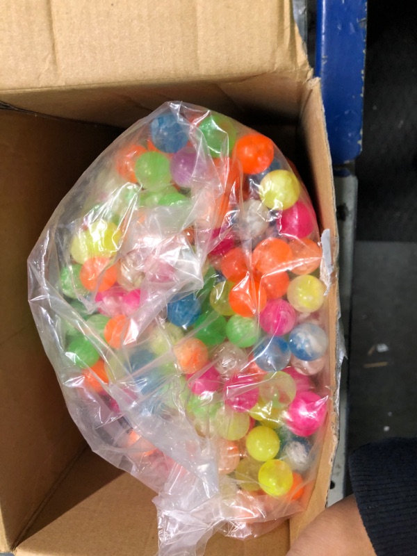 Photo 1 of 200 Pieces Mini Bouncy Balls Bulk Small Bouncing Balls Assorted Color Neon Cloud Rubber Bouncy Balls for Birthday Present School Classroom Rewards Carnival Prizes Outdoor Activities Bags Fillers