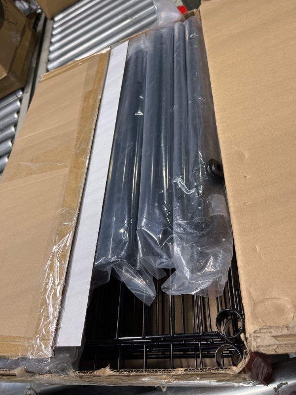 Photo 1 of HOMEFORT 6-Tier Wire Shelving, 6 Shelves Unit Metal Storage Rack, Durable Organizer, Perfect for Pantry Closet Kitchen Laundry Organization (Black) 6 Tiers-21”W Black