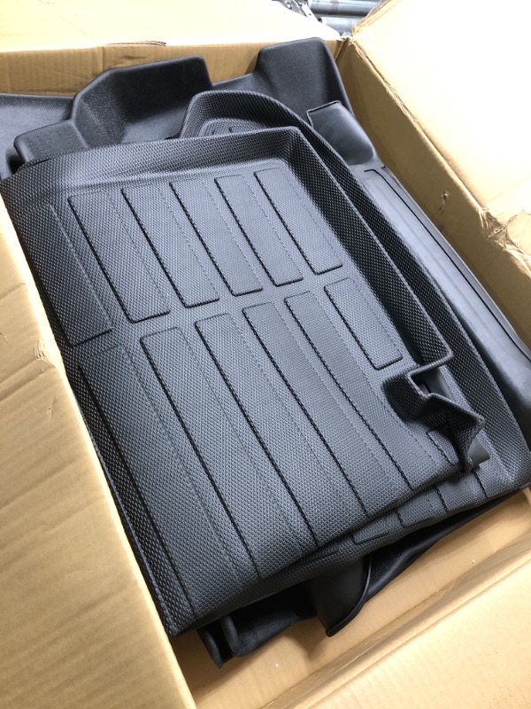 Photo 2 of Binmotor-All Weather Cargo Liner for Mazda CX-90 2024(7&8 Passengers), Custom Fit Car Trunk Mat, Waterproof Easy to Clean Cargo Mat Accessories-Black