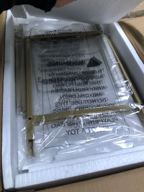 Photo 1 of 5-Tier Bookshelf Arched Display Racks,Metal Bookcase,Tempered Glass Shelves,Storage Rack Shelf for Home Office,Living Room,Bedroom, Bathroom,Modern Style,Golden