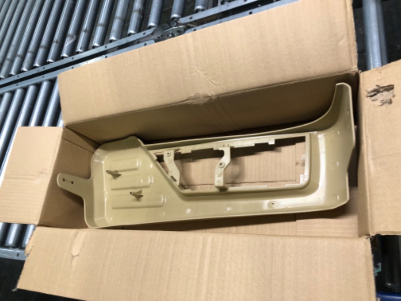 Photo 2 of Front Driver Seat Panel Trim (Left) Compatible with 2008 2009 2010 Ford F250 F350 F450 F550 Super Duty - Tan Seat Track Cover 8C3Z-2562187-BB