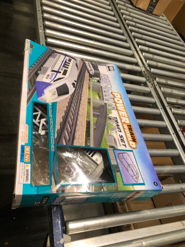 Photo 2 of **DAMAGED** Electric Train Set for Kids - High Speed Bullet Train with Tracks, Sound & Light, Experience Polar Express with Many Accessories and Multiple Paths