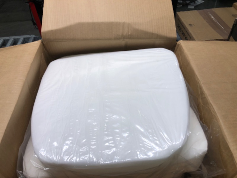 Photo 1 of Kitchen Chair Cushions with Ties - High Density Sponge Seat Cushion and Dining Room Chair Pad 17 X 16.5 Inches Non Slip Rubber Back Seat Cover Machine Washable - Beige