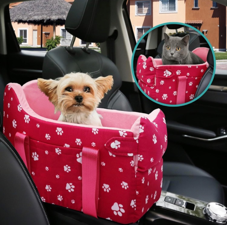 Photo 1 of Cullaby Small Dog Car Seat Center Console for Small Dogs Under 15 lbs, Dog Booster Car Seat Safe