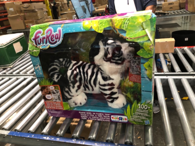 Photo 3 of FurReal Roarin’ Ivory, The Playful Tiger Interactive Plush Toy, 100+ Sound-&-Motion Combinations, Ages 4 & Up (Amazon Exclusive)