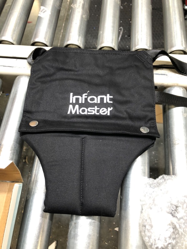 Photo 1 of Infant Master Baby Doorway Jumpers, Sturdy Johnny Jumper Adjustable 10.8"-23.6" Strap, Soft Baby Johnny Bouncer w/Seat Bag, Protable Doorway Jumper and Boucer for Baby, Ideal Gift for Infant Black