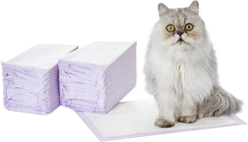 Photo 3 of Amazon Basics Cat Pad Refills for Litter Box, Unscented - Pack of 40 Unscented Refills 1 Count (Pack of 40)