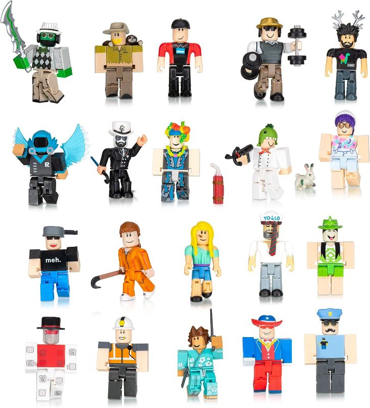 Photo 1 of *Missing figures* Roblox Action Collection: from The Vault 20 Figure Pack [Includes 20 Exclusive Virtual Items]