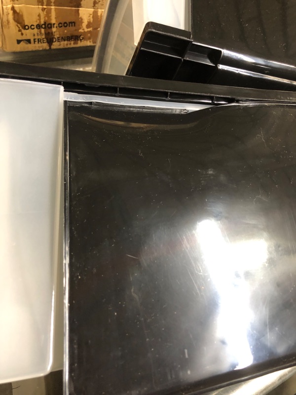 Photo 1 of IRIS USA 17 Qt. Plastic Stackable Storage Drawers, Medium, 4 Pack, Multi-Purpose Bins for Bedroom, Bathroom, Closet, Dorm, Craft Room, Garage, Nursery, Office, Under Sink, Black 17 Qt Black Drawer