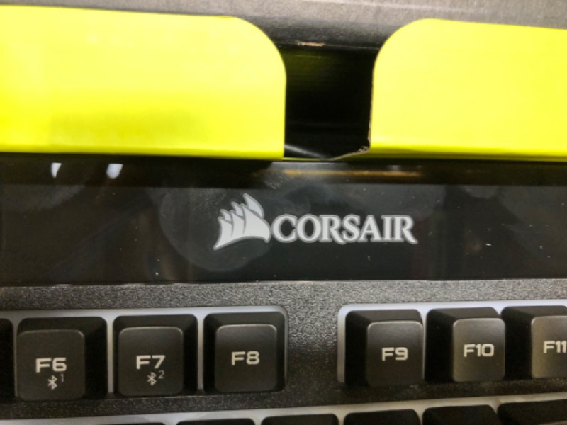 Photo 3 of CORSAIR K57 RGB Wireless Gaming Keyboard, Black & MM800 Polaris RGB Mouse Pad - 15 RGB LED Zones - USB Pass Through - High-Performance Mouse Pad Optimized for Gaming Sensors, Black