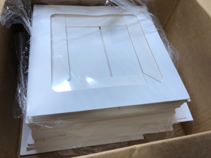 Photo 4 of Moretoes 30pcs Cake Boxes with Window 12x12x6 Inch White Bakery Boxes for Cakes, Caddy Carrier Container, Treat Pie Pastry Cookie Boxes B-12*12*6 30pcs