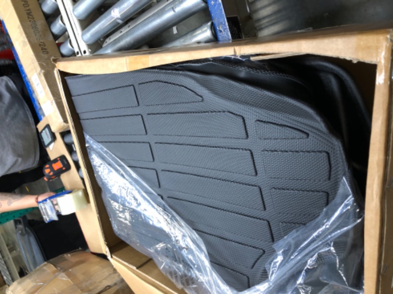 Photo 1 of Car Floor Mats & Cargo Trunk Liners Compatible for Genesis GV70 2022 2023 All-Weather Rubber Mat Protection Black Full set-GV70 2022-2024