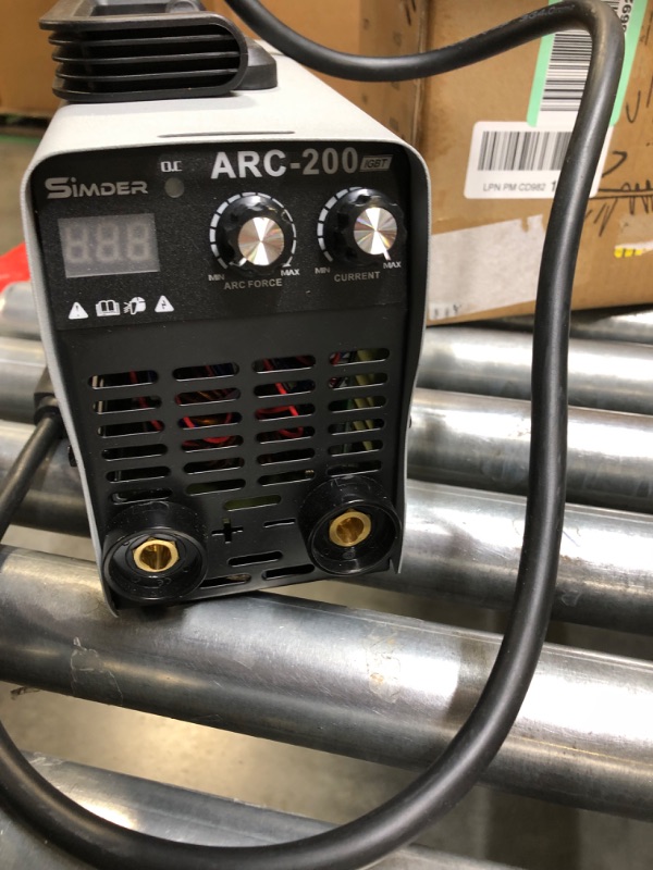 Photo 2 of SSIMDER Mini Arc Welder 200Amp 110V/220V Stick MMA Welding Machine IGBT Digital Smart VRD Hot Start fits Below 3.2mm Welding rods ARC-200