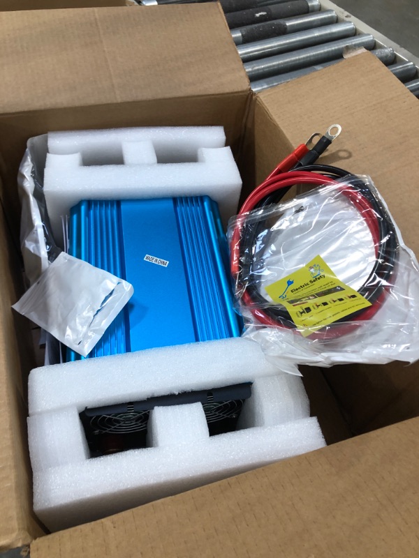 Photo 1 of 3000 Watt Pure Sine Wave Power Inverter 12V DC to 110V 120V Converter for Home, RV and Off-Grid Solar Systems with 3 AC Outlets, Dual USB Ports, LCD Display and Remote Control TM-12V-3000
