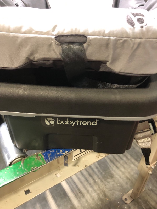 Photo 1 of Baby Trend EZ-Lift 35 Plus Ergonomic Lightweight Rear Facing Infant Car Seat with Multi Position Base and Cozy Cover, Stormy Gray/Black