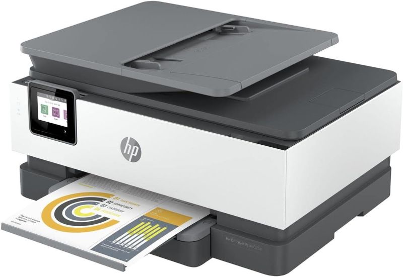 Photo 5 of HP OfficeJet Pro 8025e Wireless Color All-in-One Printer with bonus 6 free months Instant Ink with HP+ (1K7K3A), Gray