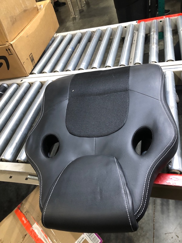 Photo 1 of Furmax Office Chair Desk Chair Leather Gaming Computer Chair Racing Style Ergonomic Adjustable Swivel Task Chair with Lumbar Support and Arms (Black)