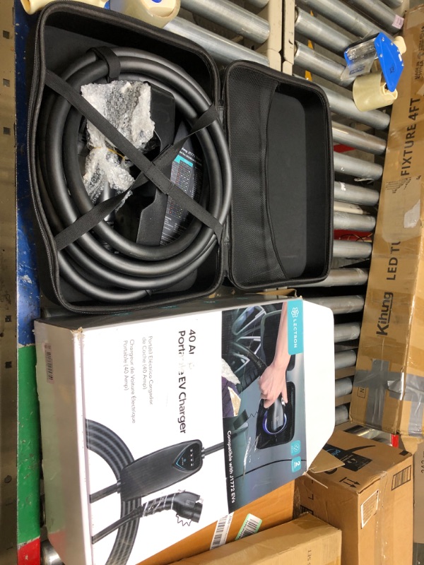 Photo 2 of Lectron Level 2 EV Charger - ETL Certified, 240V, 40 Amp, NEMA 14-50 Plug, 16 ft Extension Cord & J1772 Cable- Portable Electric Car Charger for J1772 EVs and Plug-in Hybrid Vehicles 40A NEMA 14-50