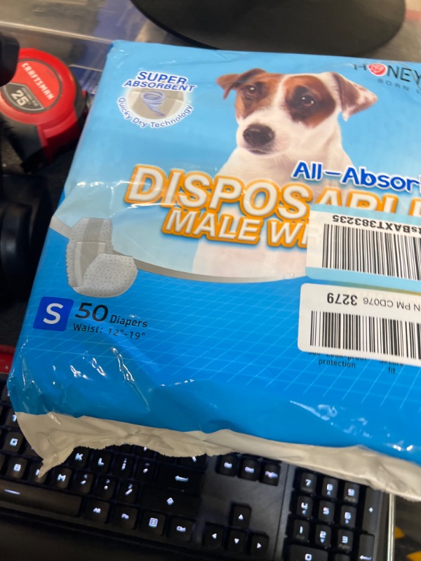 Photo 2 of All-Absorb A26 Male Dog Wrap, 50 Count, Small 50 Small (50 Count)