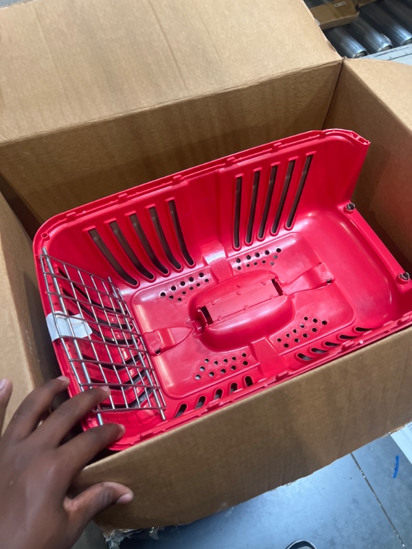 Photo 3 of **USED NEEDS CLEANED** **MidWest Homes for Pets Pet Carrier: Hard-Sided Dog Carrier, Cat Carrier, Suitable for Tiny Dog Breeds,for Quick Trips Spree Travel Pet Carrie Red 19-Inch "Toy" Dog Breeds