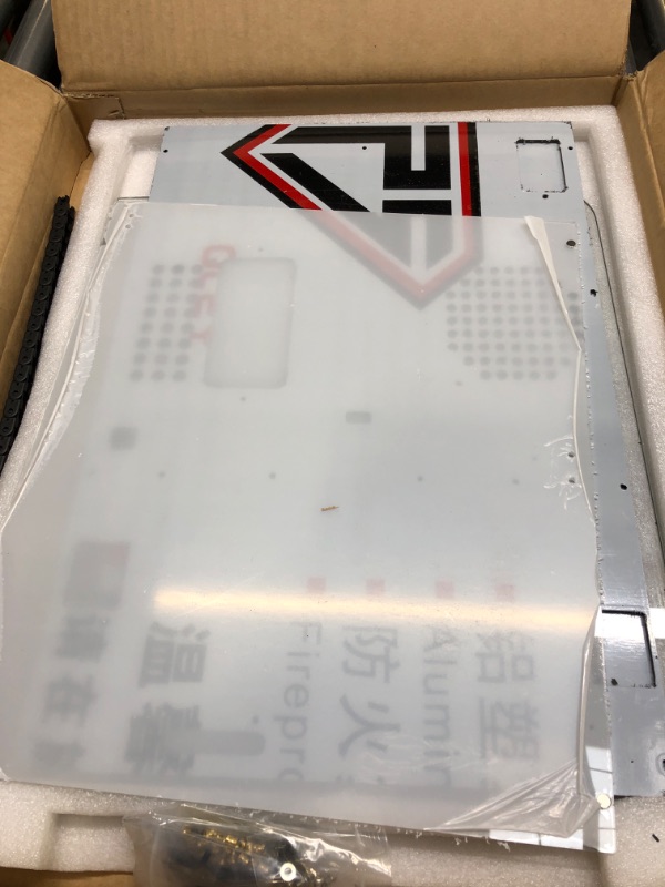 Photo 1 of ENOMAKER P1P 3D Printer Enclosure Kit for Bambu Lab P1P with Cable Drag Chain, Protective Cover to Keep Temperature Reduce Noise,with 1 Rear Panel, 2 Side Panels, 1 Door and 1 Top Tempered Glass P1P Enclosure