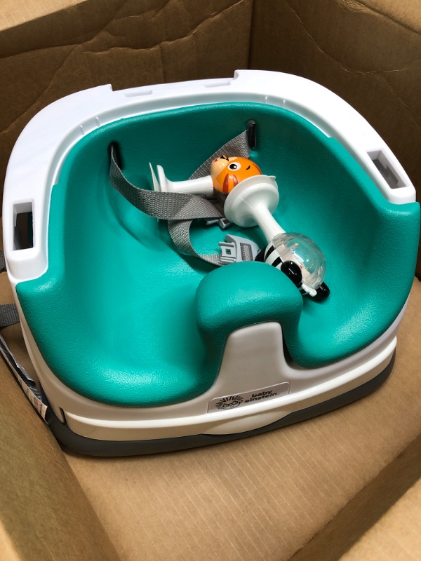 Photo 3 of Baby Einstein Dine & Discover Multi-Use Booster Feeding & Floor Activity Seat with Self-Storing Tray
