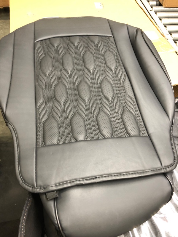 Photo 5 of Coverado Front Car Seat Covers, Leather Ford Seat Covers for Cars SUV Pickup Truck Car Seat Cushion Fit for 2015-2023 F150 and 2015-2017 F250 F350 F450(Black)