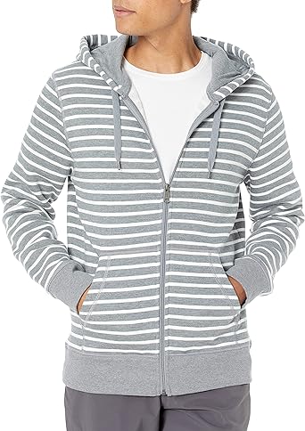 Photo 1 of Amazon Essentials Men's Full-Zip Hooded Fleece Sweatshirt (Size M)
