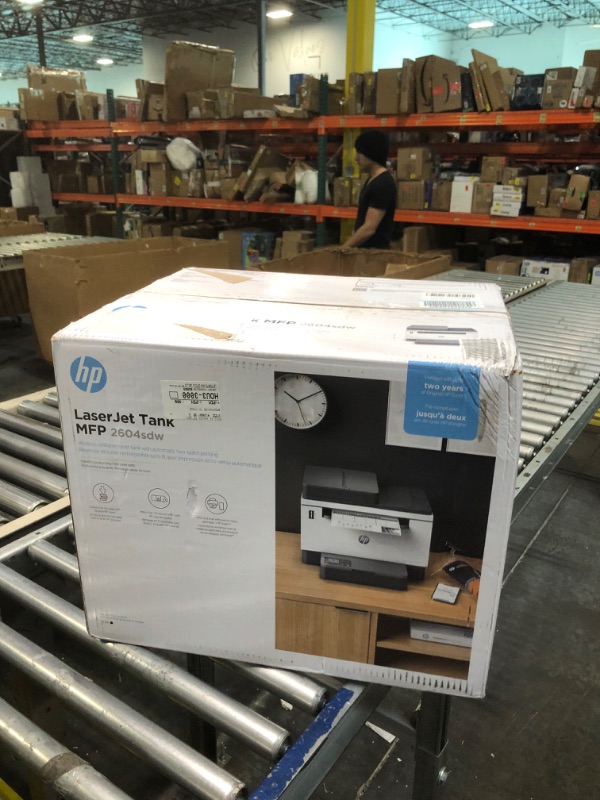 Photo 1 of HP LaserJet-Tank MFP 2604sdw Wireless Black & White Printer Prefilled With Up to 2 Years of Original HP-Toner (381V1A) New version