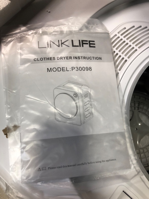 Photo 1 of 11Lbs 2.6 cu.f Electric Portable Clothes Dryer - LINKLIFE Portable Tumble Clothes Laundry Dryer, Stainless Steel Drum, Mechanical Control