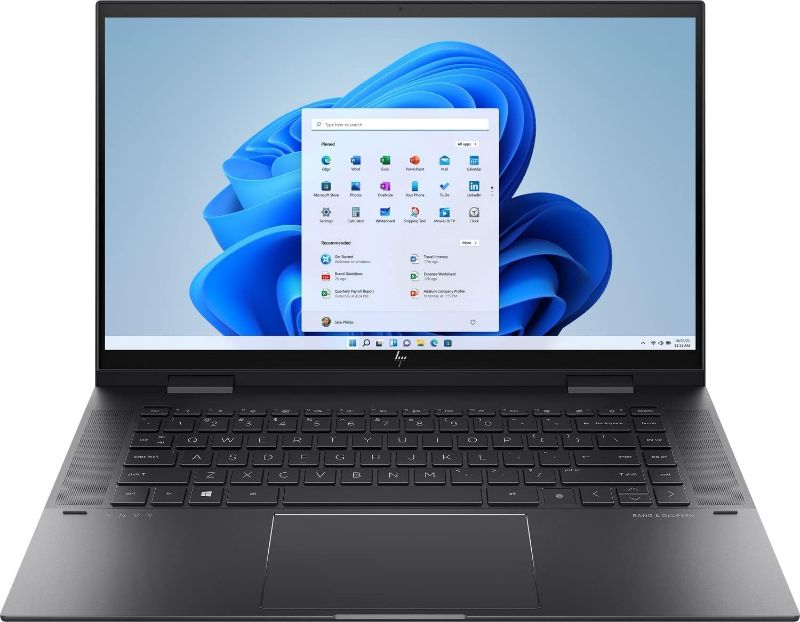 Photo 1 of HP Envy x360 2-in-1 15.6-inch Touchscreen Laptop, AMD Ryzen 5 5500U 6-Core Processor, 32GB DDR4 RAM, 1TB PCIe NVMe M.2 SSD, Webcam, Wi-Fi 6, HDMI, Win 11