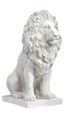 Photo 1 of **USED** Design Toscano Lion of Florence Sentinel Statue, Handcast Polyresin, Antique Stone Finish, 13 Inches Wide, 21 Inches Deep, 28 Inches High