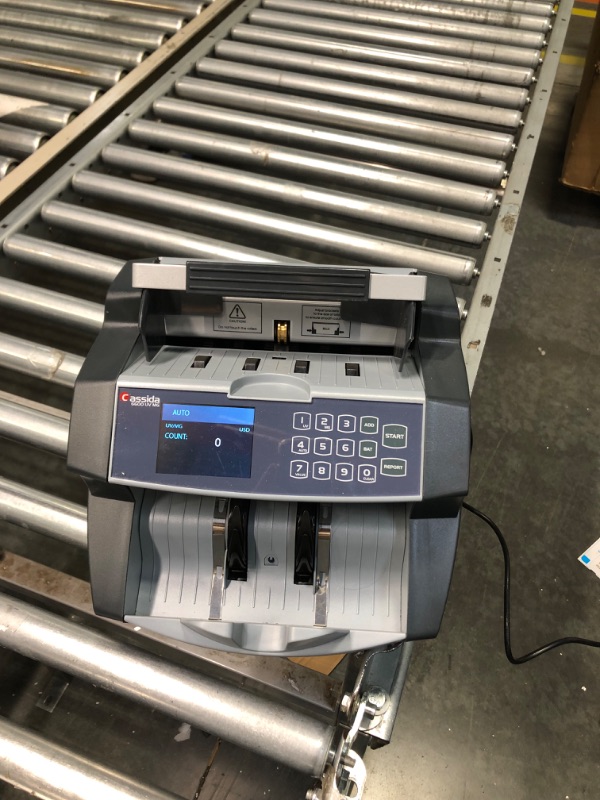 Photo 1 of Cassida 6600 UV/MG – USA Business Grade Money Counter with UV/MG/IR Counterfeit Detection – Top Loading Bill Counting Machine w/ ValuCount™, Add and Batch Modes – Fast Counting Speed 1,400 Notes/Min UV/MG Counterfeit Detection Machine