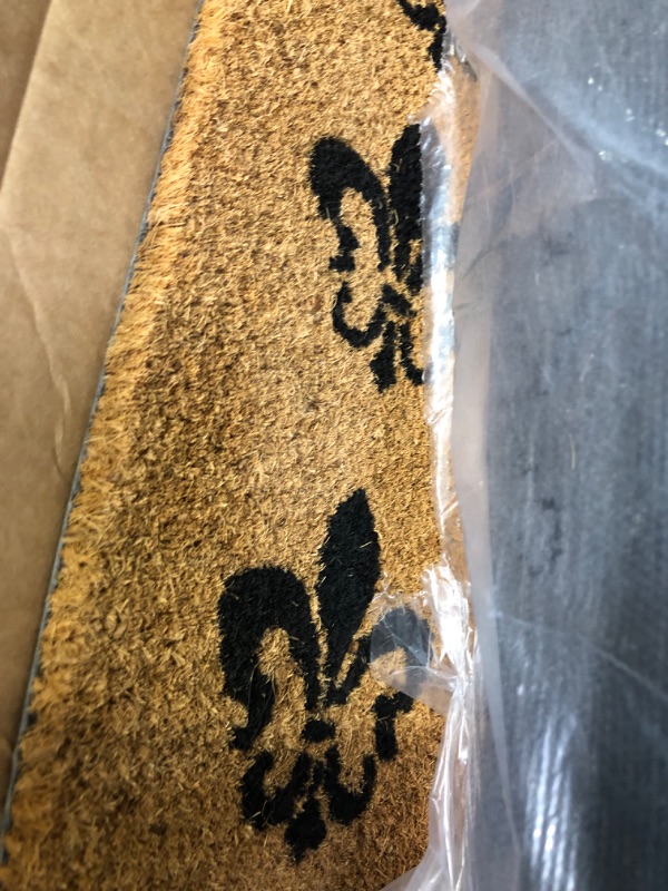 Photo 1 of "French Coat of Arms" - a Fleur de Lis Doormat - 24 x 57 inches - OEM