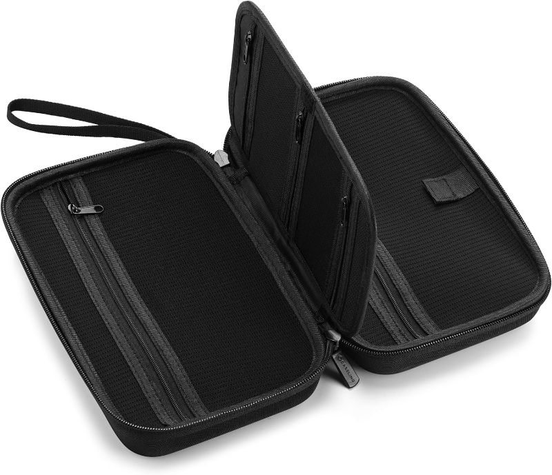 Photo 1 of Caseling Universal Electronics/Accessories Hard Travel Organizer Carrying Case Bag, 9.8” x 5.6”x 2.8” - Black