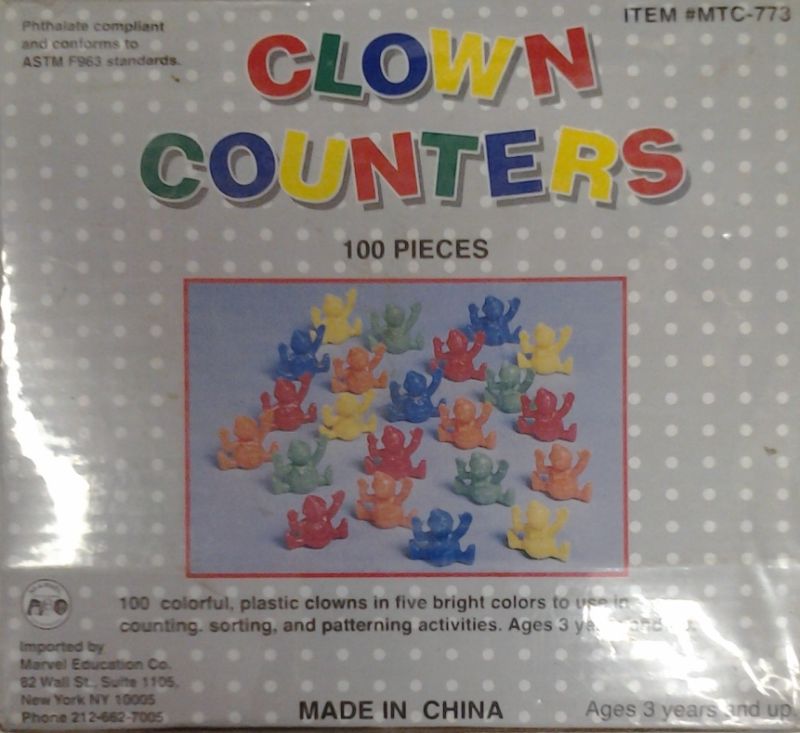 Photo 1 of Clown Counters. 100 pieces
