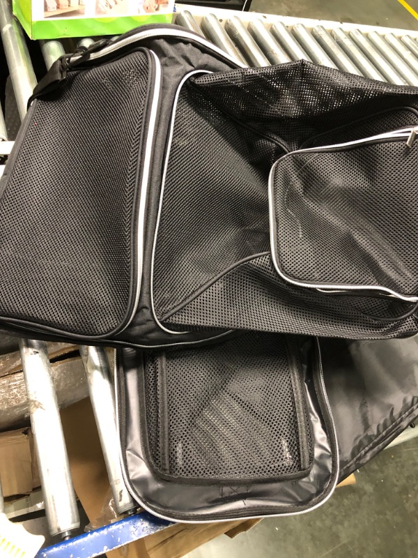 Photo 4 of **USED** BAGLHER Cat Carrier Bag, Airline Approved Pet Carrier Soft Side Pet Travel 5 Sides Open Doors 3 Sides Expandable Foldable Dog Carrier with Fleece Pad Black
