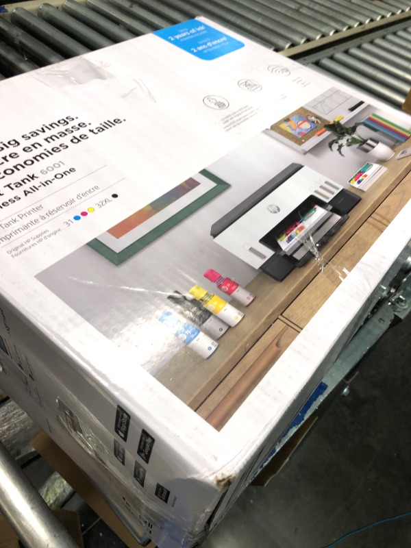 Photo 1 of HP Smart -Tank 6001 Wireless All-in-One Cartridge-free Ink Printer, up to 2 years of ink included, mobile print, scan, copy (2H0B9A)