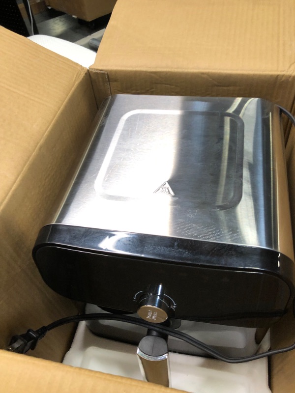 Photo 4 of **USED**FOR PARTS**WHALL Air Fryer, 6QT Air Fryer Oven with LED Digital Touchscreen, 12-in-1 Cooking Functions Air fryers, Dishwasher-Safe Basket, Stainless Steel/BS
