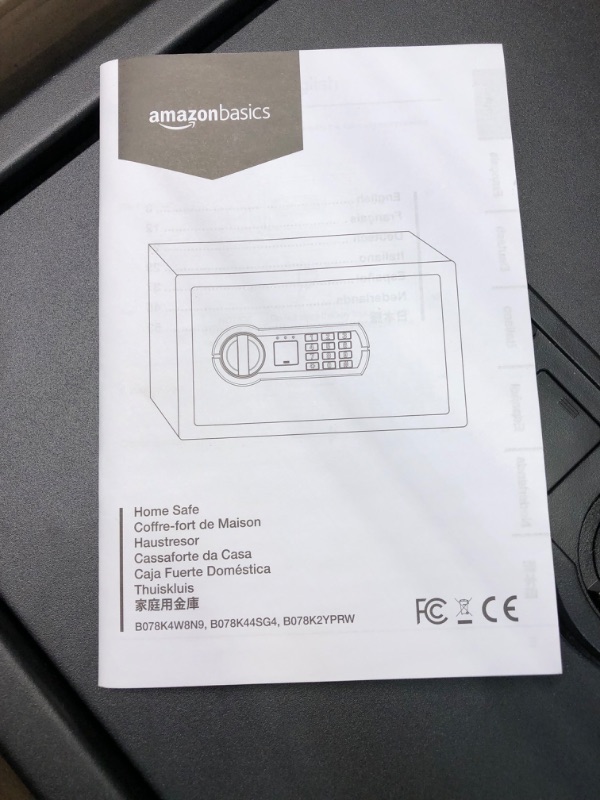 Photo 3 of Amazon Basics Steel Home Security Electronic Safe with Programmable Keypad Lock, Secure Documents, Jewelry, Valuables, 1.8 Cubic Feet, Black, 13.8"W x 13"D x 19.7"H
